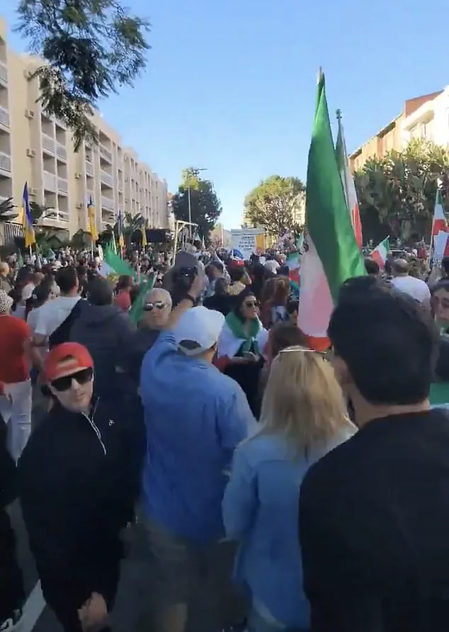 Chaos Erupts at LA Pro-Iranian Rally as U-Haul Truck with Anti-Regime Message Plows Through Crowd