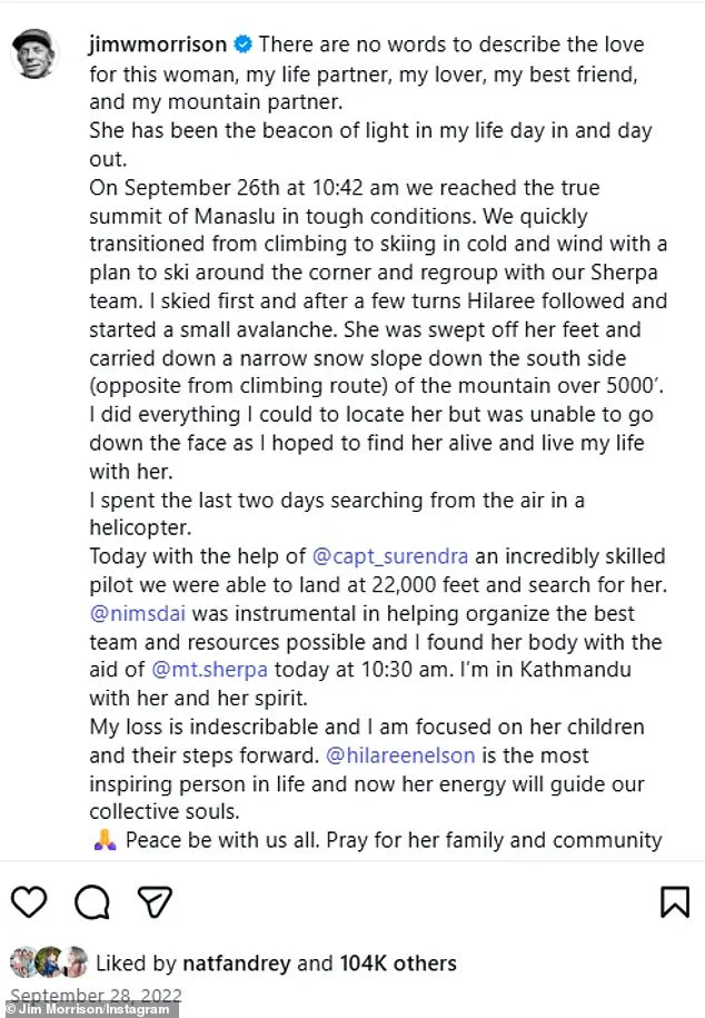 Jim Morrison's Return to Everest: Confronting the Mountain After Losing His Partner to an Avalanche