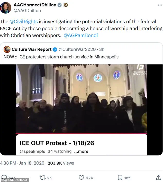 Protesters Storm Minnesota Church, Demand ICE Removal Amid Accusations of Collaboration