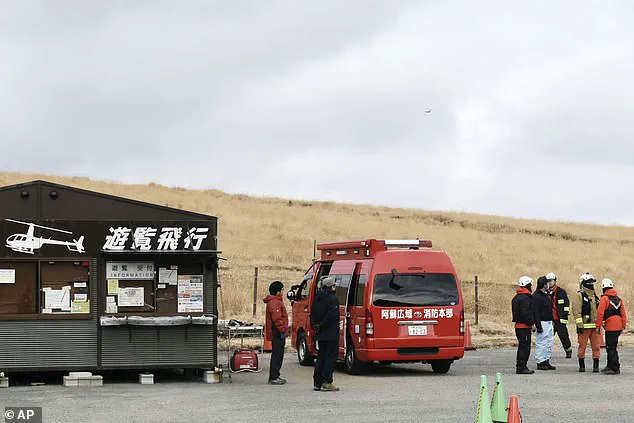 Wreckage of Missing Tourist Helicopter Found in Mount Aso's Volcanic Crater
