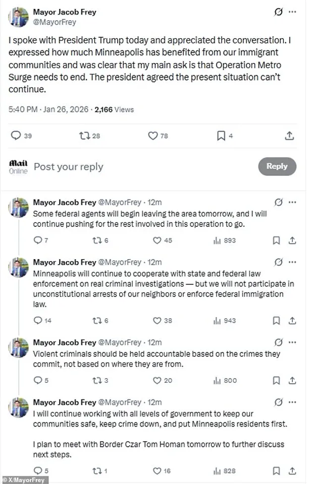 Trump Engages Minneapolis Mayor in Effort to Address Unrest, Reflecting Broader Strategy of Cross-Political Collaboration