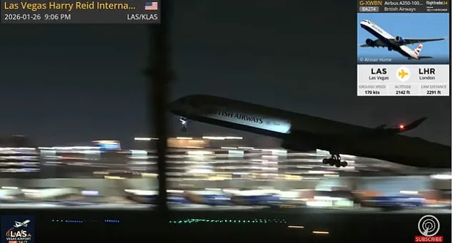 British Airways Plane Loses Wheel During Takeoff in Las Vegas, Raising Safety Concerns