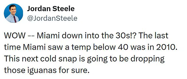 Winter Storm Gianna Unleashes Historic Cold Snap on Miami, Marking a Shift in Climate Preparedness