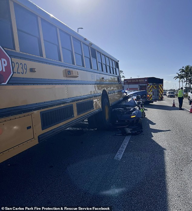 Harrowing Video Shows Jaguar Plowing Into School Bus in Florida, Miraculous Survival Amid Viral Footage