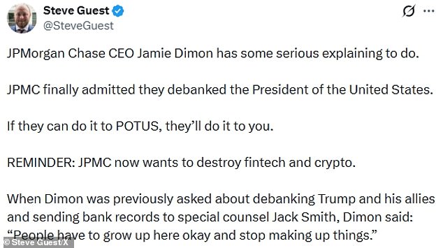 JPMorgan Chase Closure of Trump Accounts Sparks Legal and Political Firestorm