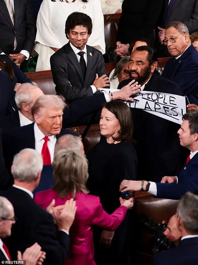 Texas Democrat Al Green Removed from SOTU for Protesting Trump's AI-Generated Video of Obamas