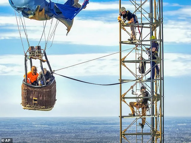 Rescue Operation Saves Two After Hot Air Balloon Collision with Radio Tower in Texas