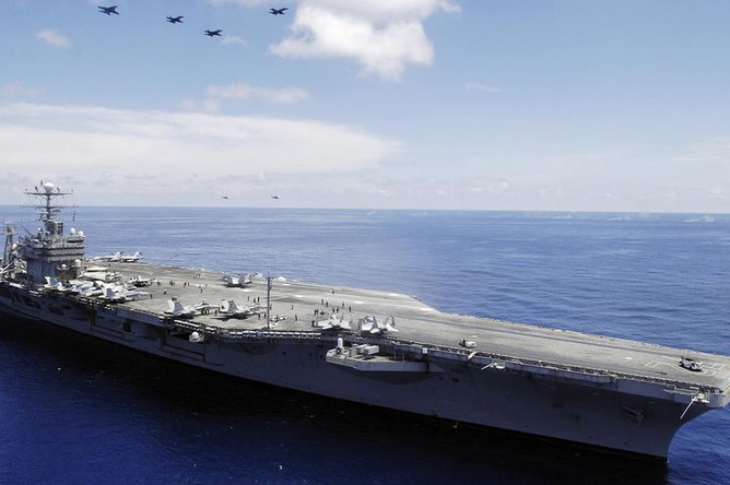Iranian Drones Strike U.S. Carrier Abraham Lincoln, First Direct Attack Since Iraq War