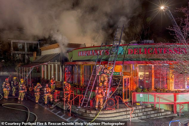 Fire at Portland's Elephants Delicatessen Caused by Torch on Trash Cans; Woman Arrested