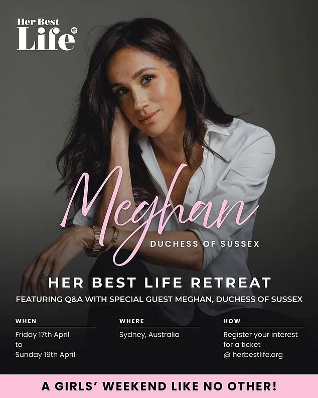Meghan Markle Hosts Exclusive Sydney Retreat with Yoga, Sound Healing, and VIP Meet-and-Greet Opportunities