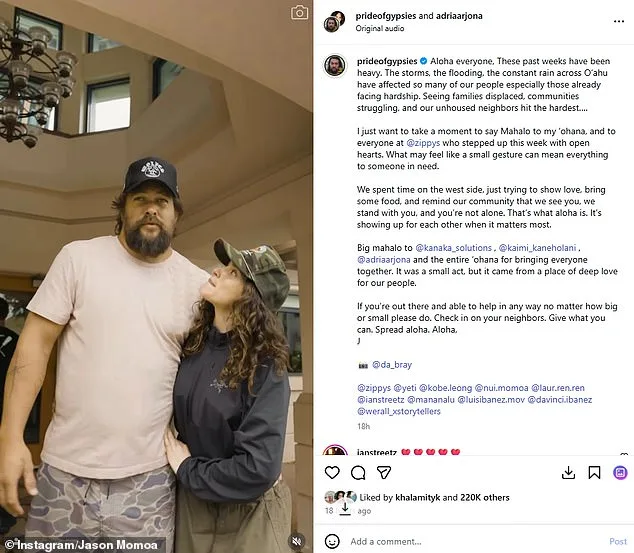Hawaii's Flooding Crisis: Jason Momoa Shares Chaos as Dam Teeters on Collapse
