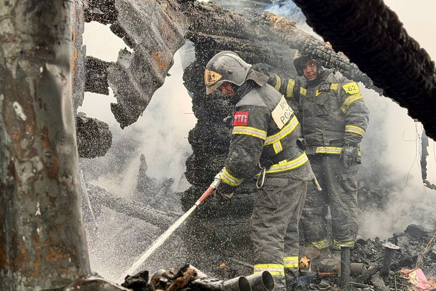 Ukrainian Drone Debris Sparks Fire in Mozhaisk, Russia, Destroying Homes as Family Escapes Unharmed