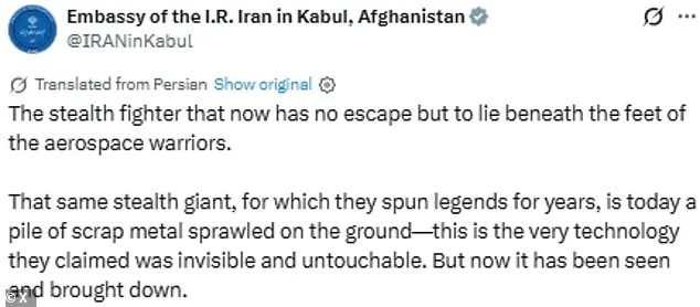 Iran Releases Provocative Images of Downed U.S. F-15E Amid Escalating Tensions and Pilot Bounty