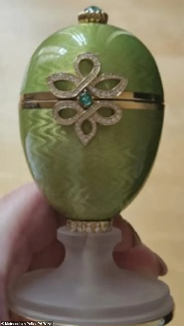 Priceless Fabergé Egg and Watch Stolen in London Heist; Thief Claims Items Were Sold to Fund Cocaine Habit