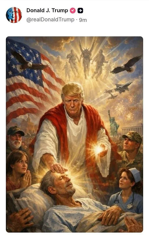 Trump's Jesus Image Sparks Outrage Among Evangelicals, Prompting Social Media Removal
