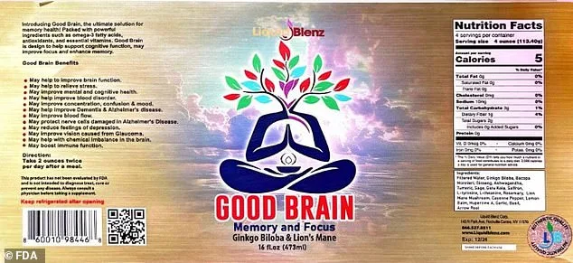 Recall: 'Good Brain Tonic' Drinks Contamination Threatens Lives