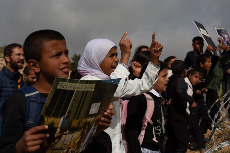 Israeli troops gas children and block school access in West Bank village