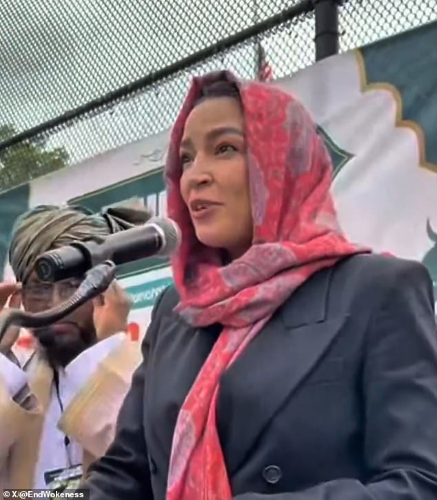 Viral video shows Muslim men ignoring AOC at Bronx Eid gathering