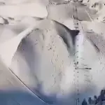 Two skiers escape injury after triggering a massive avalanche in Italy