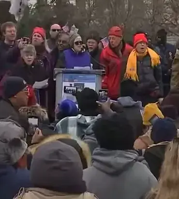 Democrat Protestors Sing Cringeworthy Song at 'Save the Civil Service' Rally