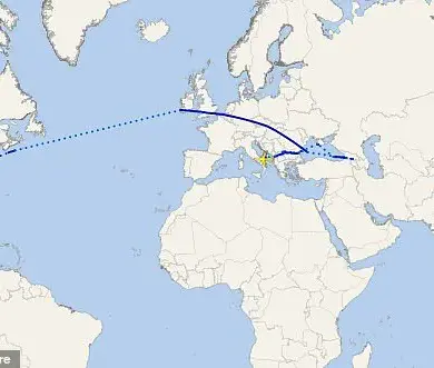 Dramatic Video Shows Italian Jets Escorting American Airlines Flight after Mid-Air Bomb Threat
