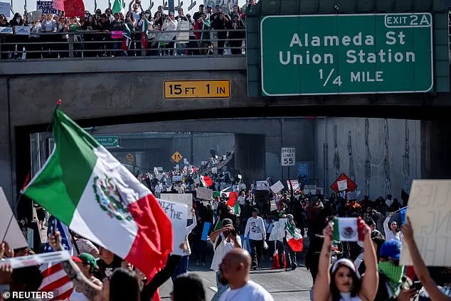 Thousands protest Trump's immigration policies in Los Angeles