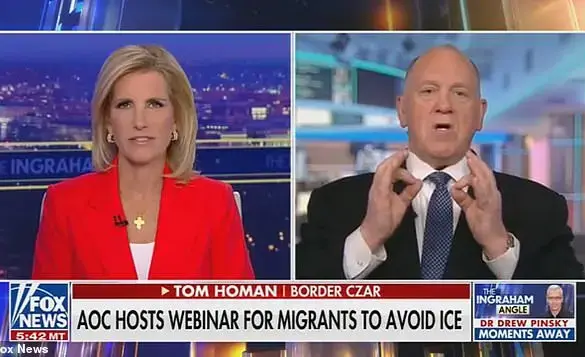 Tom Homan Criticizes Alexandria Ocasio-Cortez for Webinar on Helping Illegal Migrants