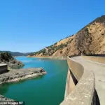 Whirlpool at Lake Berryessa in California captivates onlookers