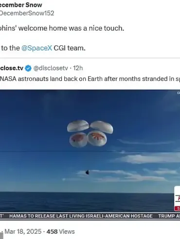NASA Astronauts Return Home After Nine Months on ISS Amid Conspiracy Theories