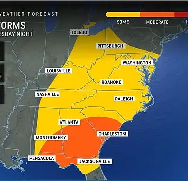 Powerful Storm System to Bring Tornadoes, Hail, and High Winds to a Large Area of the US