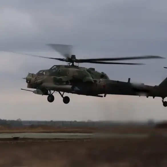 Mi-28NM Helicopter Conducts Unprecedented Strike on Ukrainian Drone Command Post