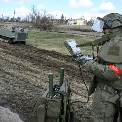 Russian Drones Attack Explosive Materials Facility Near Zaporizhzhia