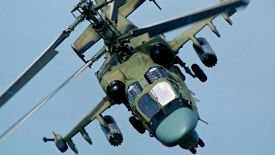 Russian Ka-52m Attack Helicopters Make Strategic Strikes in Kursk Region