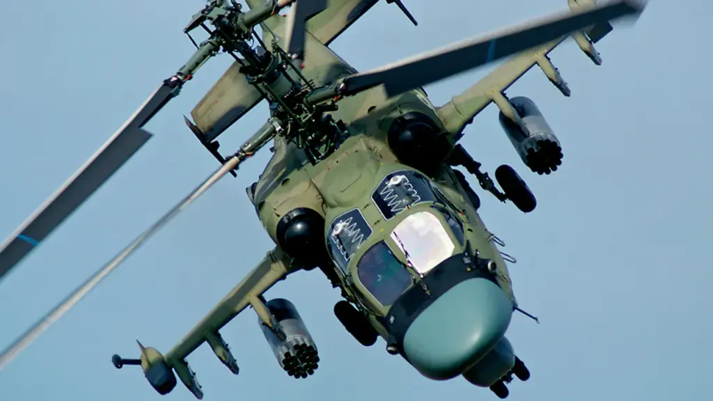 Russian Ka-52m Attack Helicopters Make Strategic Strikes in Kursk Region