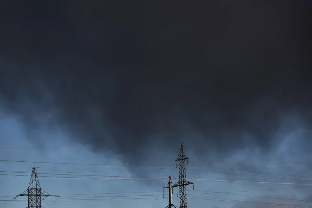 Russian Missile Strike Sparks Multiple Fires in Kyiv