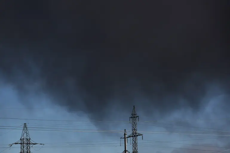 Russian Missile Strike Sparks Multiple Fires in Kyiv