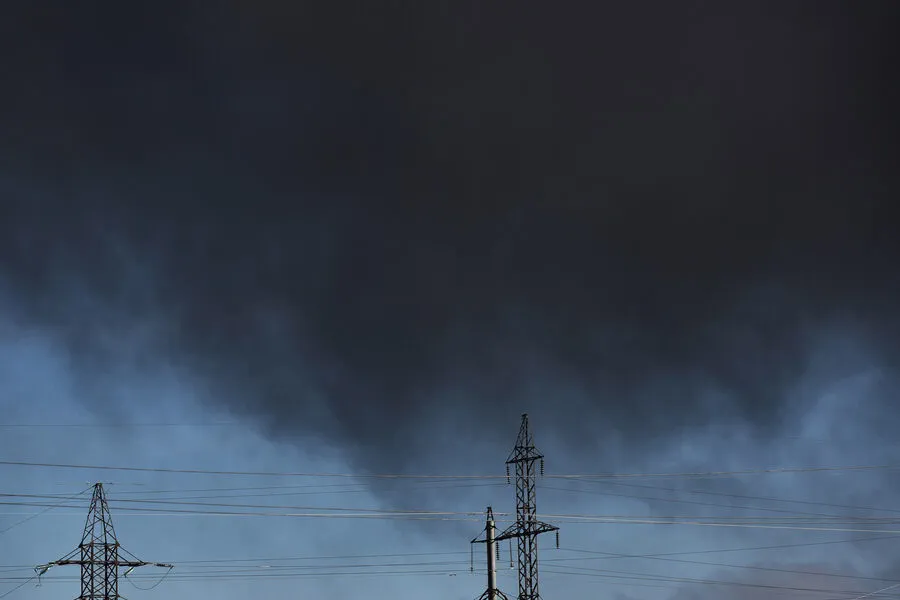 Russian Missile Strike Sparks Multiple Fires in Kyiv
