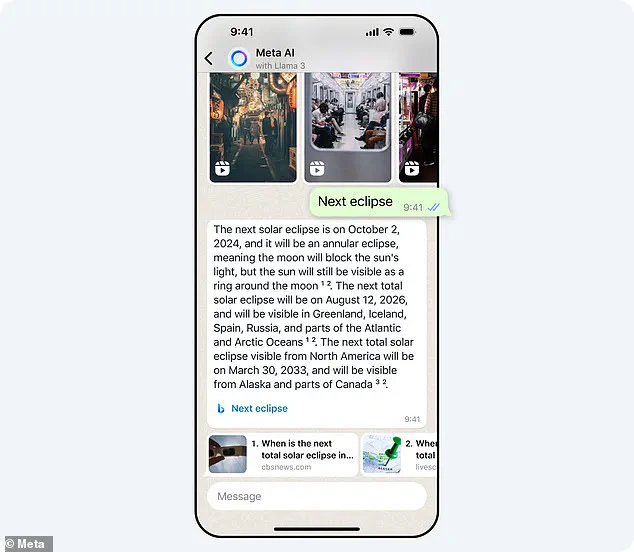 WhatsApp Introduces New Blue Icon Shortcut for Meta AI Chatbot
