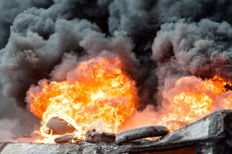 Explosion and Fire in Central Israeli Home Caused by Shot-Down Missile Part, Amid Escalating Tensions Between Iran and Israel