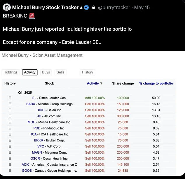 Privileged Access Reveals Burry's Radical Portfolio Shift: Shorting Tech Giants and Chinese Equities