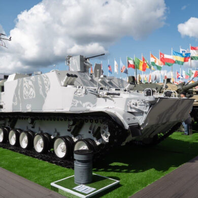 Russia's BTM-3F Armored Vehicle Trials Highlight Escalating Efforts to Counter FPV Drones in Modern Warfare