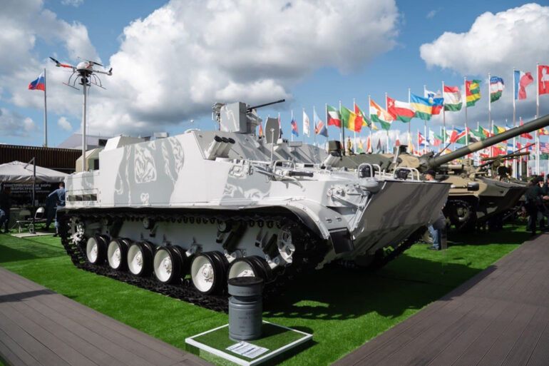 Russia's BTM-3F Armored Vehicle Trials Highlight Escalating Efforts to Counter FPV Drones in Modern Warfare