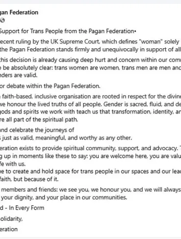 Witch Accused of Transphobia After Speaking Out on Single-Sex Spaces: 'I Never Intended to Cause Harm'