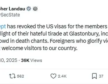 British Rock Band Bob Vylan's U.S. Visa Revoked Amid International Controversy Over 'Death to the IDF' Chant at Glastonbury