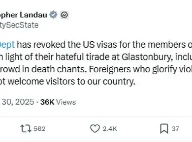 British Rock Band Bob Vylan's U.S. Visa Revoked Amid International Controversy Over 'Death to the IDF' Chant at Glastonbury