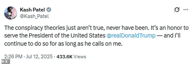 Trump Stands Firm with Bondi as Epstein Files Spark Rift in MAGA Movement