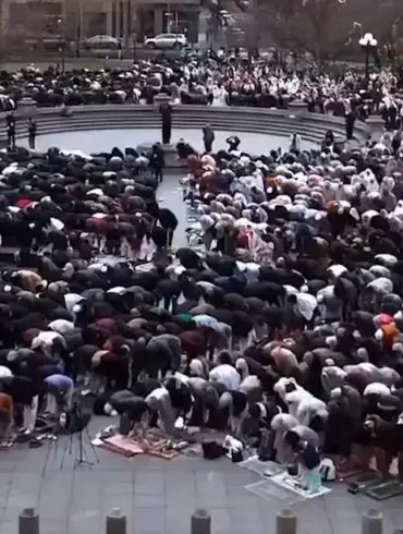 Charlie Kirk Shares Drone Video of Muslims Praying in NYC, Captioned 'Import the Third World, Become the Third World,' Sparks Controversy