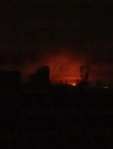 Mayor Alexander Kodola Confirms Russian Drone Strike on Nezhin's Critical Infrastructure, as Smoke Rises from Blighted Industrial Site